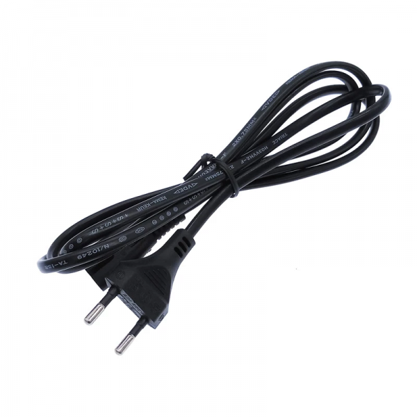 Teyp Fiş 1.8 Metre 2x0,75 Kordon 220 Volt Elektrik kablo Radyo Adaptör Işıldak Yazıcı Adaptör Fiş